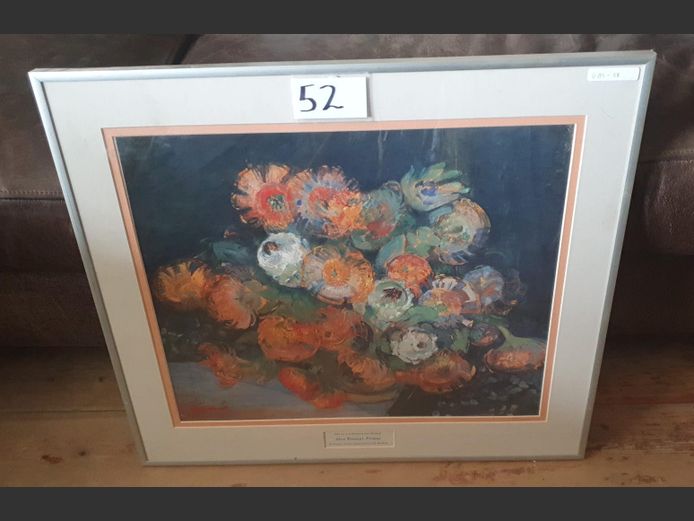 FRAMED PRINT "PROTEAS" BY ALICE TENNANT, 45 x 37.5cm