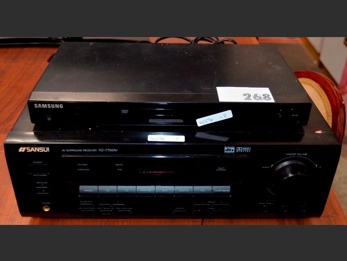 SANSUI AV RECEIVER & A SAMSUNG DVD PLAYER [Switch on]
