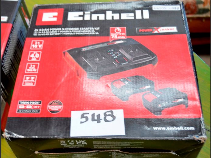 EINHELL 18V, 4.0Ah TWIN CHARGER KIT