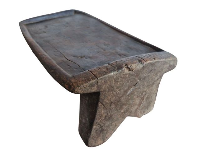 Early 20th Century Ethiopian Hand Carved Coffee Tray