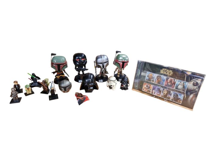 Collection of Star Wars Funko Pop! Figures and Collectibles
