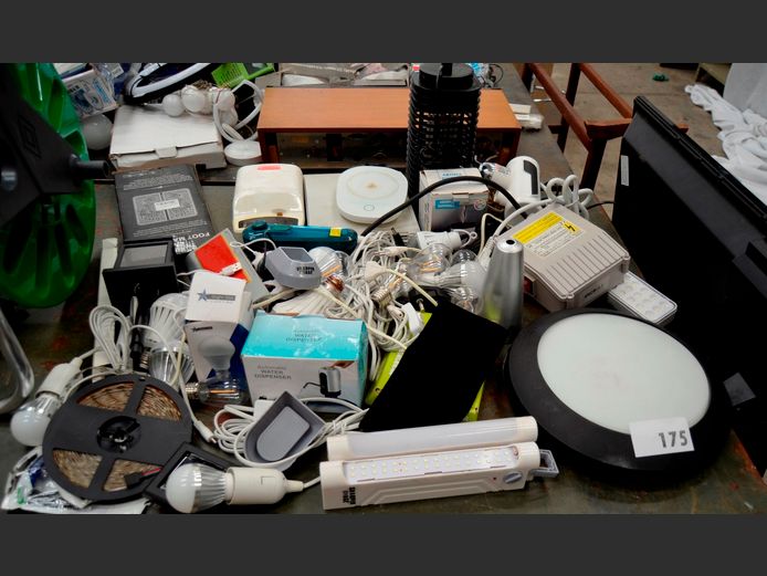 LIGHT BULBS, WALL LIGHTS, DIFFUSER, etc [Untested, condition unknown]