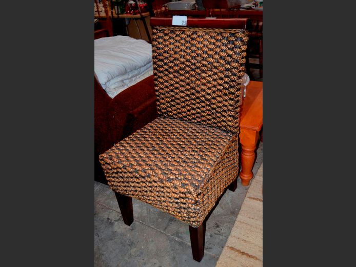 WETHERLYS WICKER DINING CHAIR