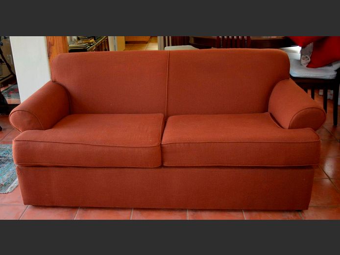 FULLY UPHOLSTERED 2-SEATER COUCH, 195 x 100cm