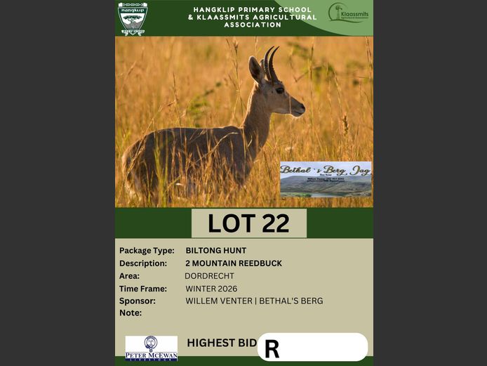 BILTONG HUNT | BETHAL'S BERG