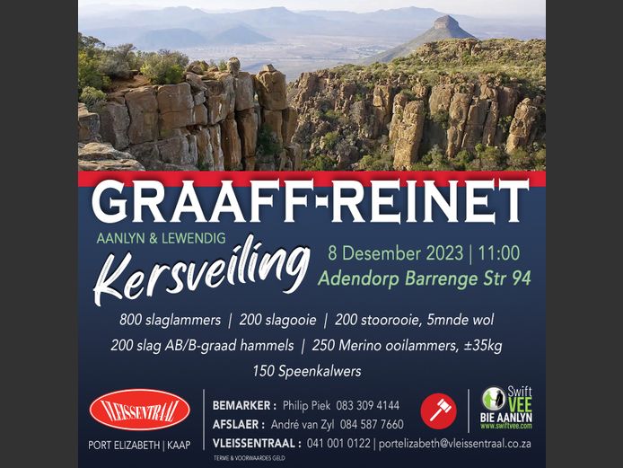 GRAAFF-REINET STOOR EN SLAGVEE KERSVEILING