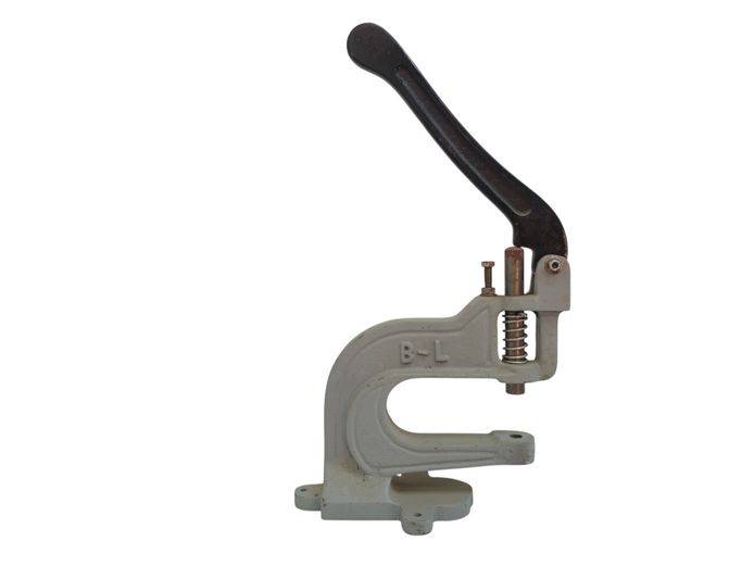Vintage B-L Cast Iron Hand Press Machine