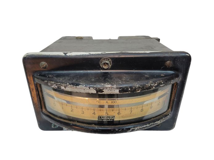 Vintage Electroflo High-Temperature Pyrometer Indicator
