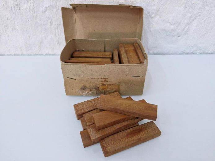 Wooden Building Blocks / Stacking Game - Natural Hardwood