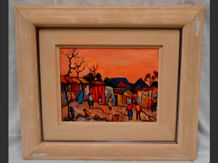 K. BAKER OIL ON BOARD, 33 x 26cm [S6209]