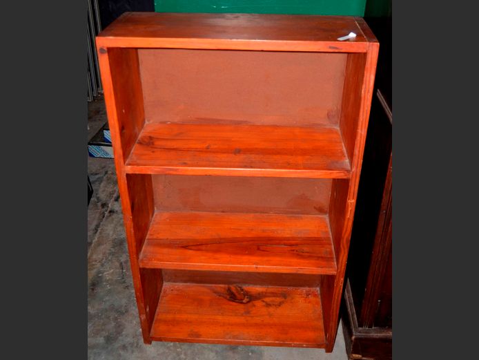 PINE 3-TIER BOOKSHELF, 54 x 21 x 90cm