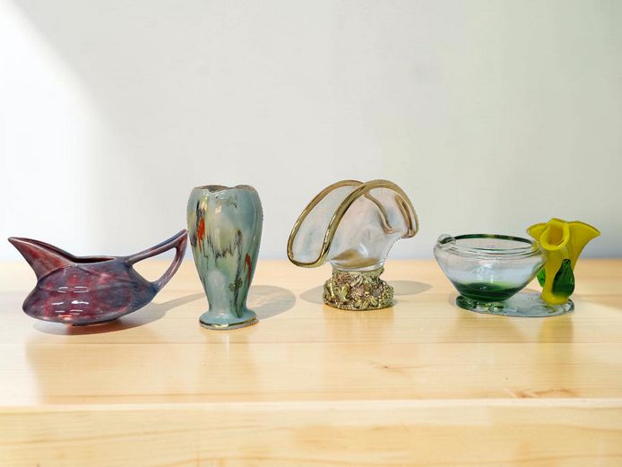 Vintage & West Germany Ceramic and Art Glass Decorative Lot