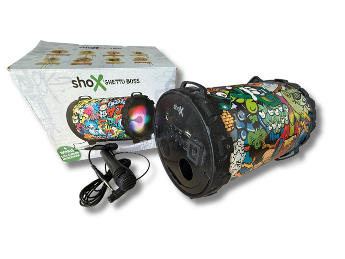 shoX Ghetto Boss Speaker plus bonus 2.9m corded microphone