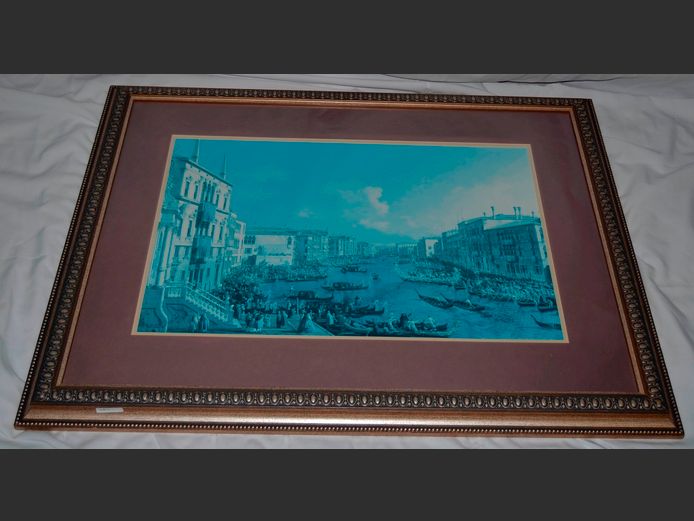 GILT FRAMED PRINT "VENICE", 78 x 50cm
