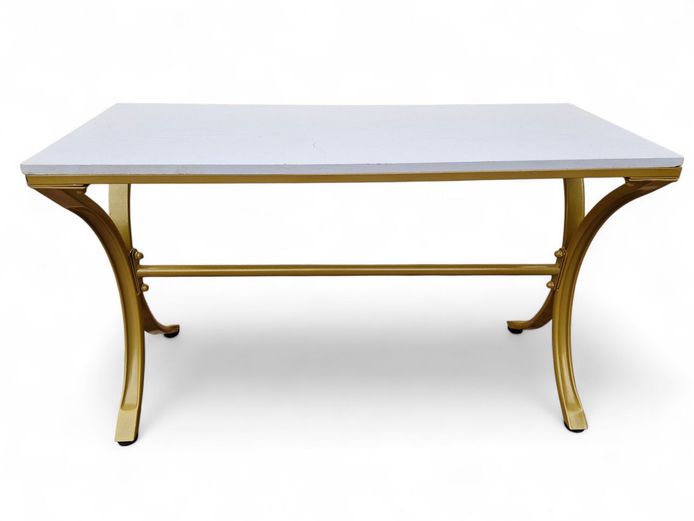 Gold Metal Frame Occassional Table