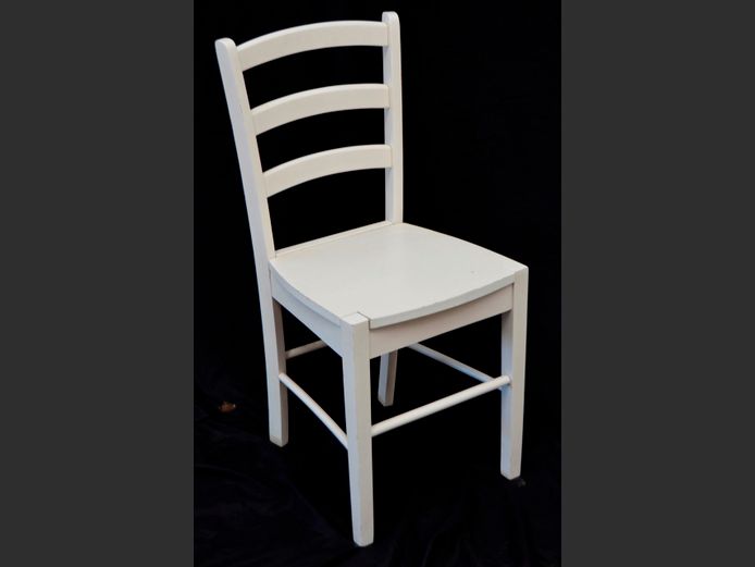 WHITE PAINTED KITCHEN CHAIR