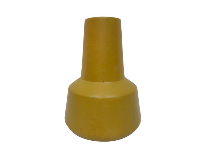 Mid-Century Modern Style Ochre Ceramic Minimalist Bottle Vase