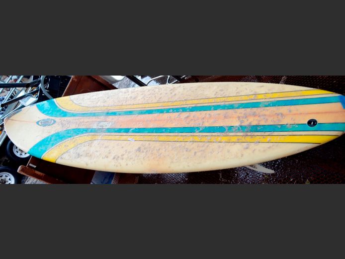YELLOW SURFBOARD, 217cm Long