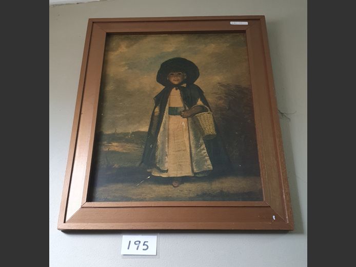 VINTAGE FRAMED PRINT "MISS CREWE"