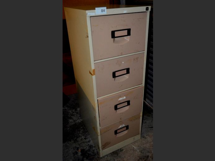 STEEL 4-DRAWER FILING CABINET, 63 x 47 x 132cm