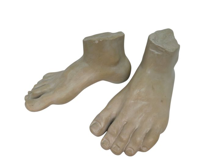 Pair of Vintage Sculptural Anatomical Feet / Display Forms, 20th Century