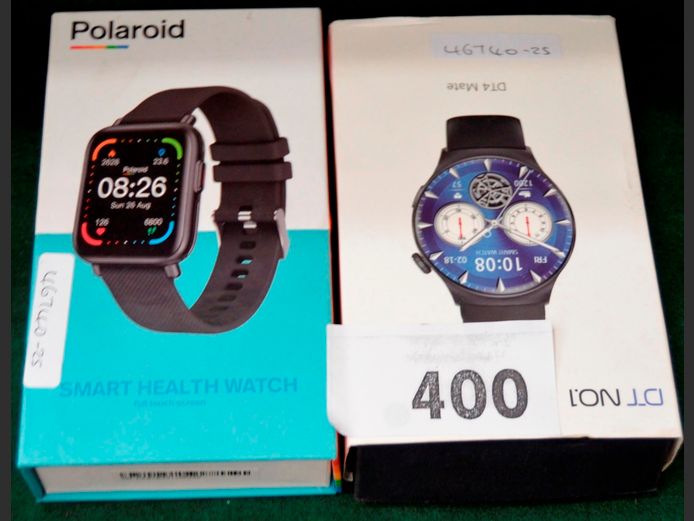LOT: POLAROID & DT4 MATE SMART WATCHES [Untested]