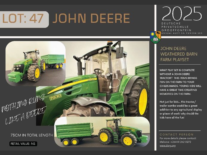 JOHN DEERE
WEATHERED BARN
FARM PLAYSET