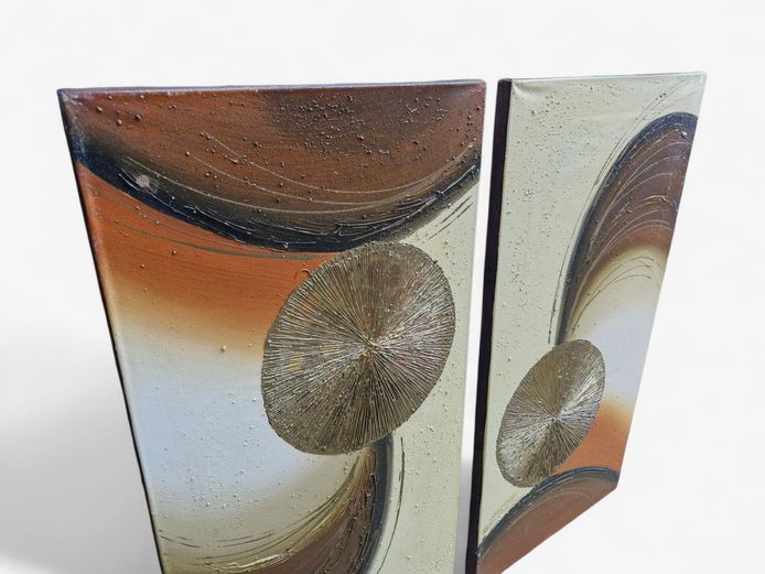 Two-Piece Abstract Canvas Wall Art