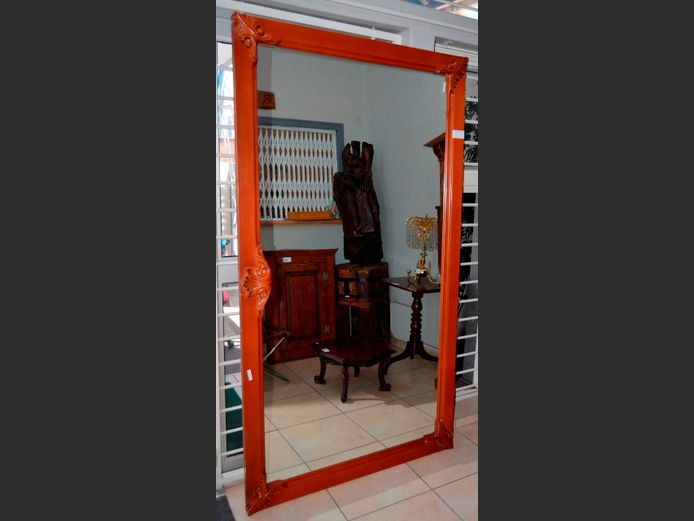 CHERRYWOOD FRAMED MIRROR, 220 x 110cm