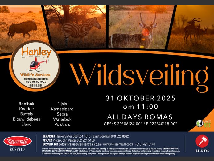 HANLEY WILDLIFE SERVICES WILDSVEILING