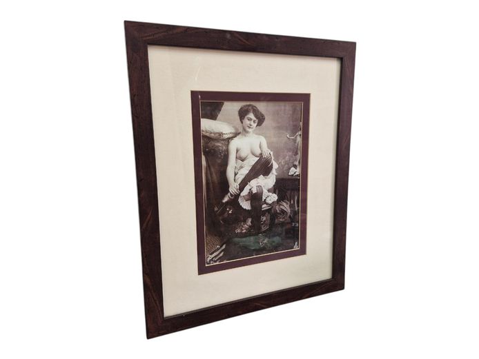 Edwardian Glamour Risqué Framed Print
