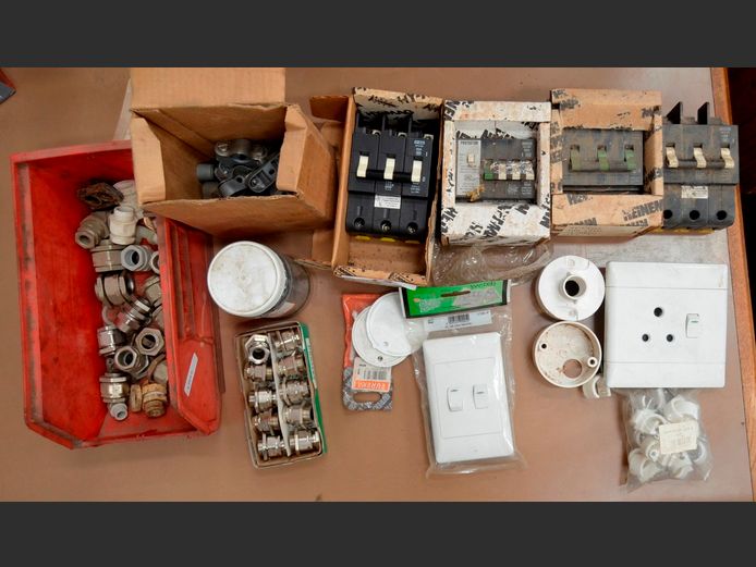 BREAKER SWITCHES, WALL PLUGS, LIGHT SWITCHES, etc